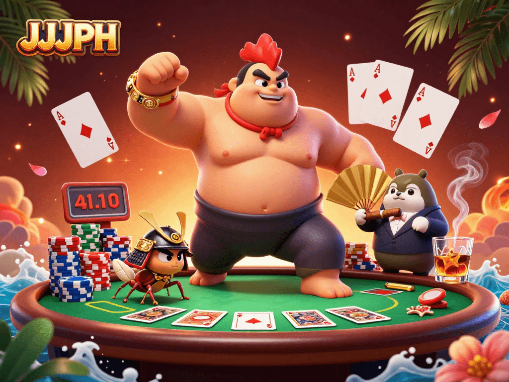 Ang JJJPH ay bumubulusok sa magandang laban ng laban ng manok at mga poker chips.