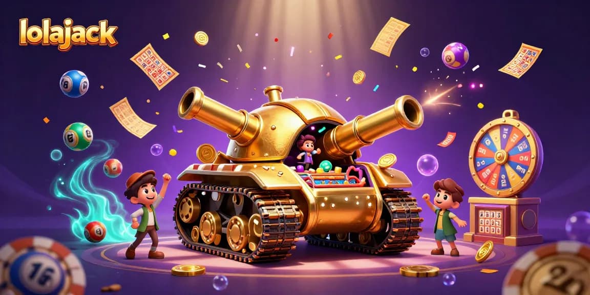 Experience the excitement of lolajack Casino with a vibrant scene of gaming adventures.