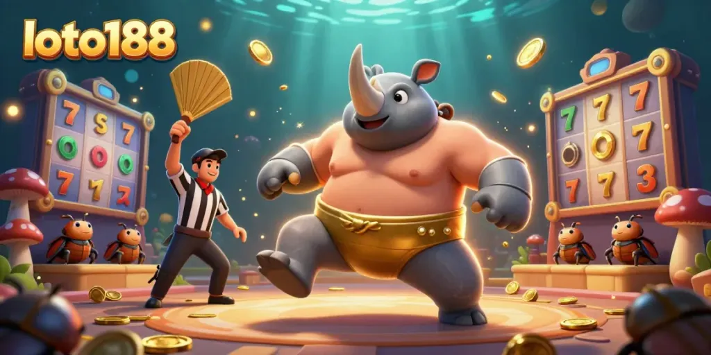 Experience thrilling jackpots with loto188 in an exciting casino-themed scene.