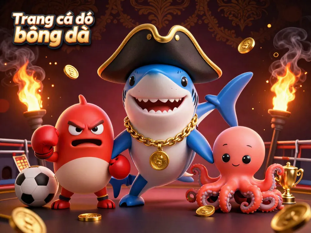 Engage in Trang cá độ bóng đá with dynamic scene featuring animated characters and vibrant betting elements.