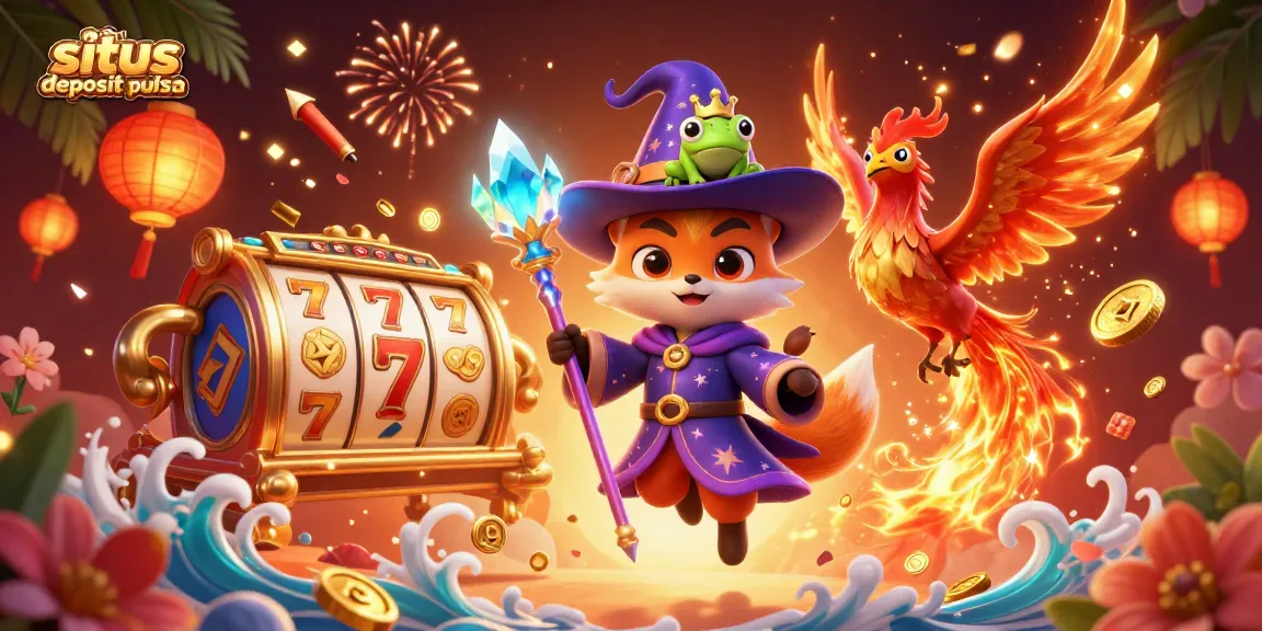 Engage in exhilarating gameplay on situs deposit pulsa with stunning characters and vibrant casino elements.