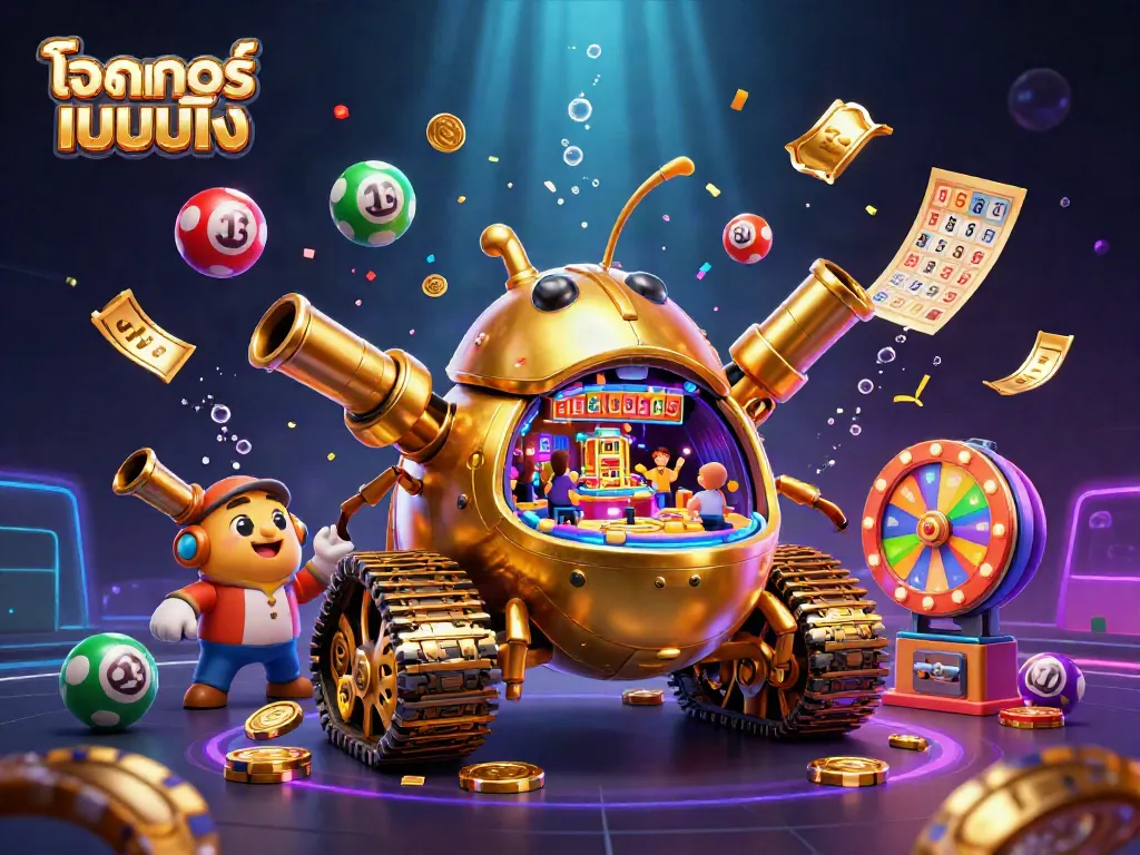 โจ๊กเกอร์เกมมิ่ง เพลิดเพลินกับคาสิโนจำลองในรถถังทองคำขนาดใหญ่ที่เต็มไปด้วยกิจกรรมการพนัน