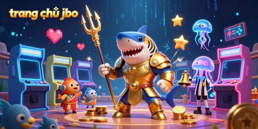 Engage with the vibrant gaming scene at trang chủ jbo featuring lively underwater characters and colorful gaming elements.