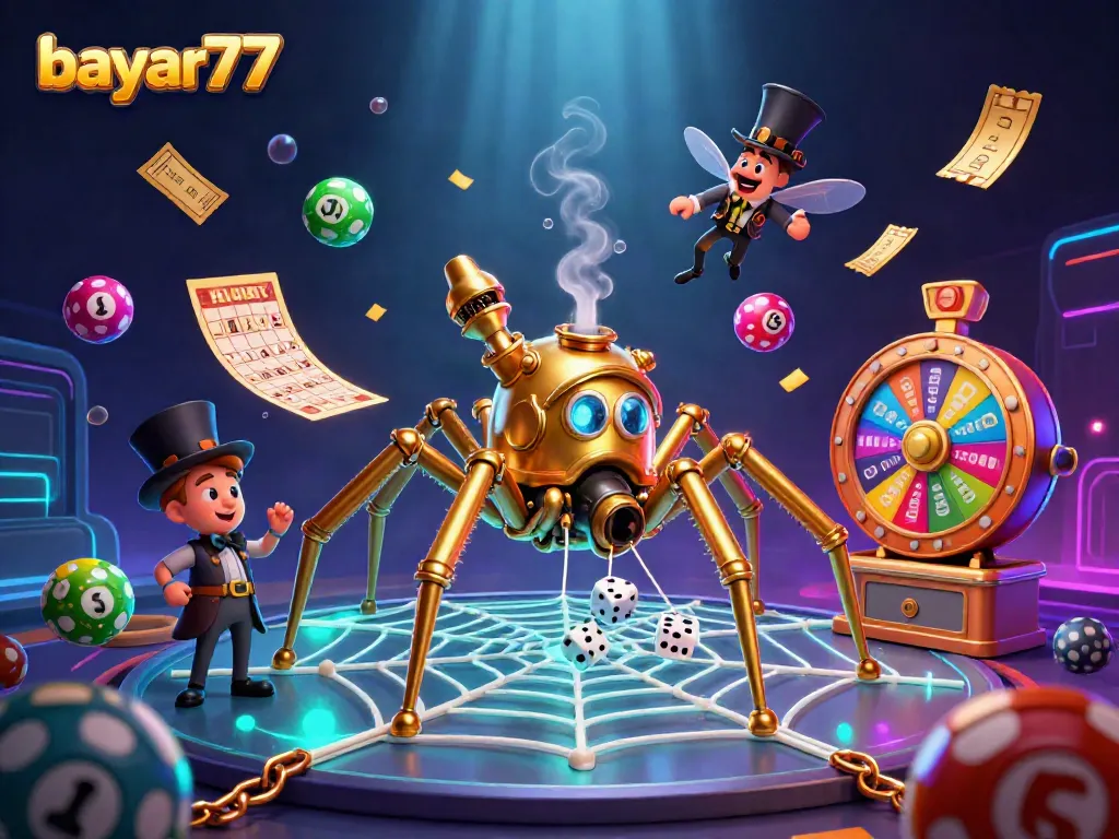 Experience thrilling gameplay with bayar77 while navigating a steampunk-inspired gambling world full of dynamic elements.