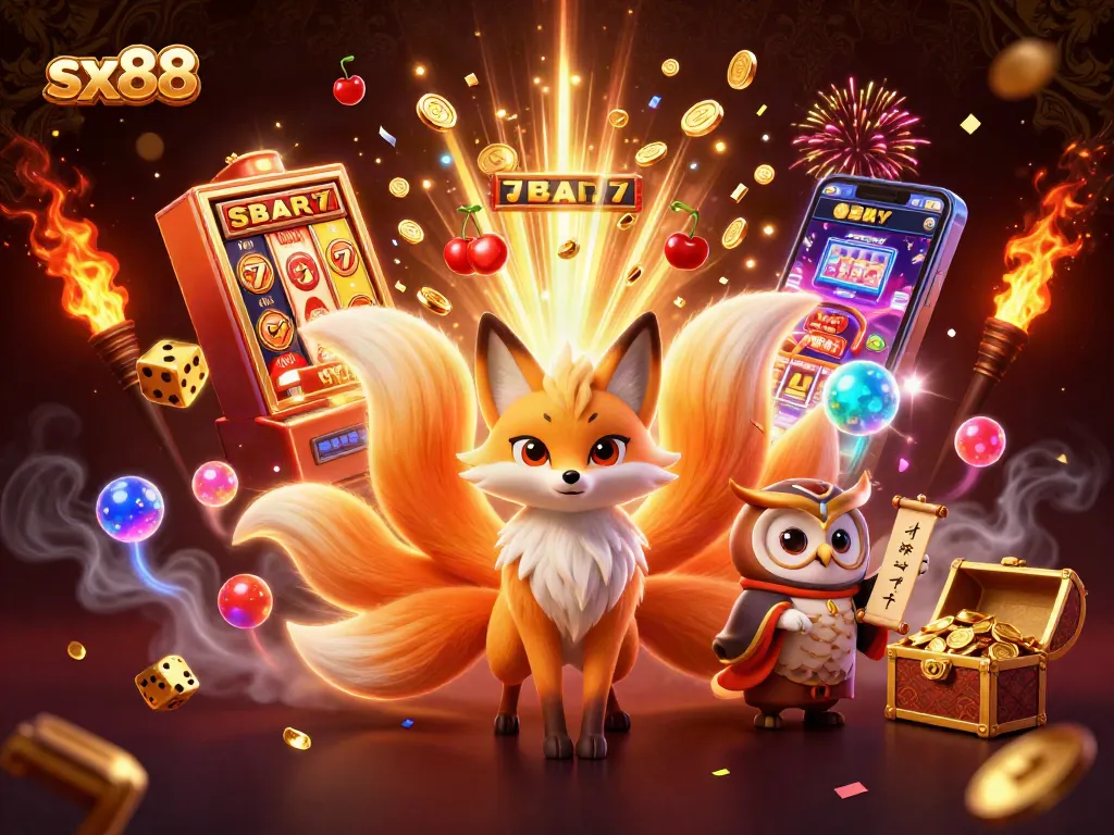 Experience the thrill with sx88 as lucky symbols and vibrant characters burst into action.