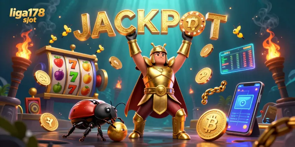 Menangkan hadiah besar dengan liga178 slot di ilustrasi menarik bertema kasino