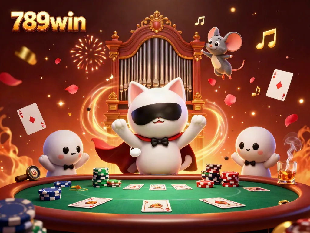 Experience thrilling gameplay with 789win, highlighted by dynamic poker elements and a magical atmosphere.