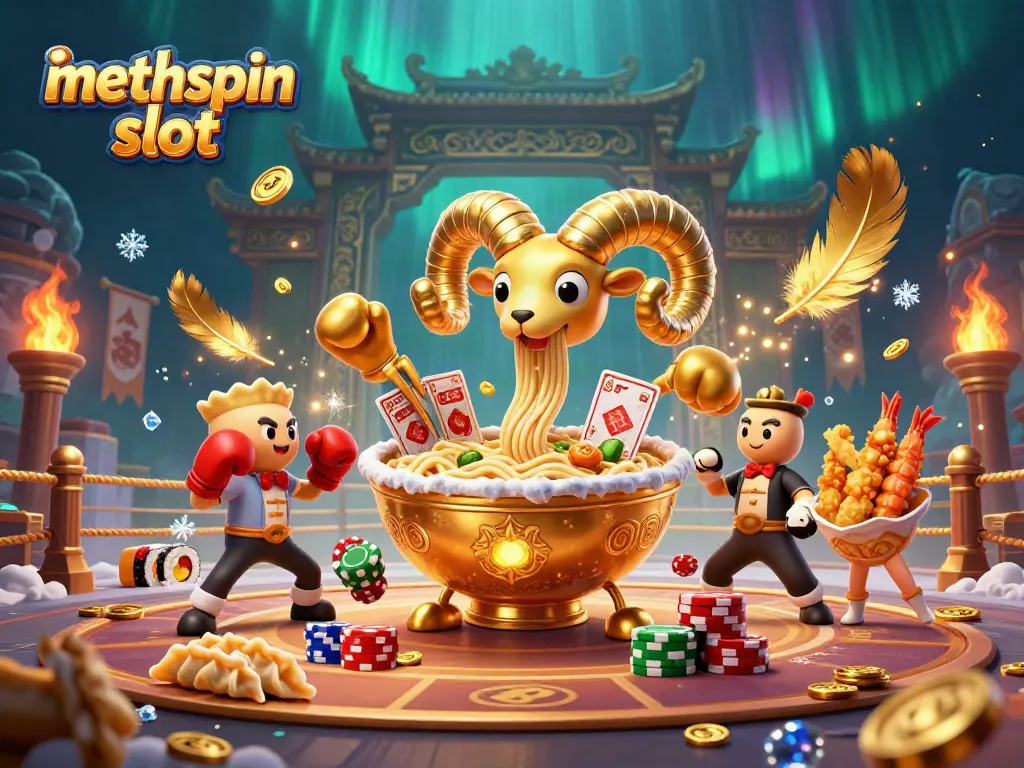 Experience the excitement of methspin slot with our vibrant 3D casino illustration featuring thrilling characters and elements.