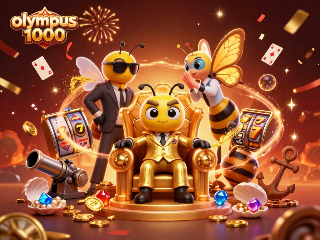 Menangkan jackpot besar di olympus 1000 dengan simbol slot dan karakter 3D yang menarik.