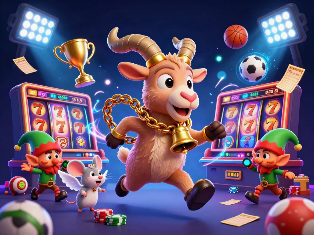 Engage in a thrilling slot online experience with colorful 3D characters and dynamic casino elements.