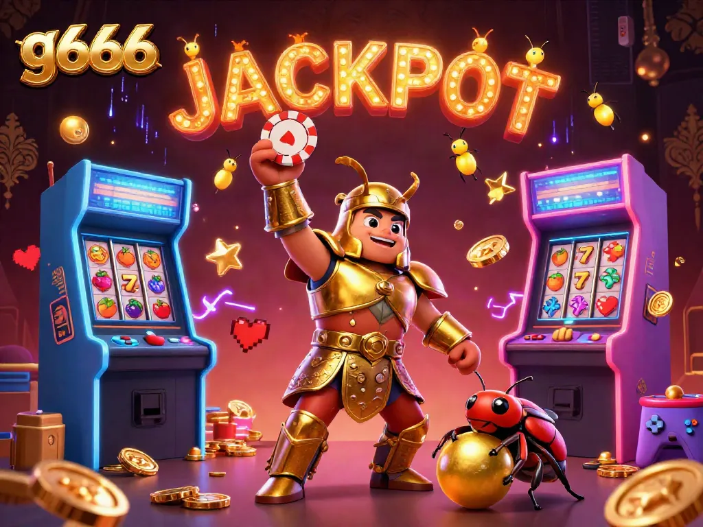 Experience the thrill of g666 as exciting casino elements celebrate a jackpot win.