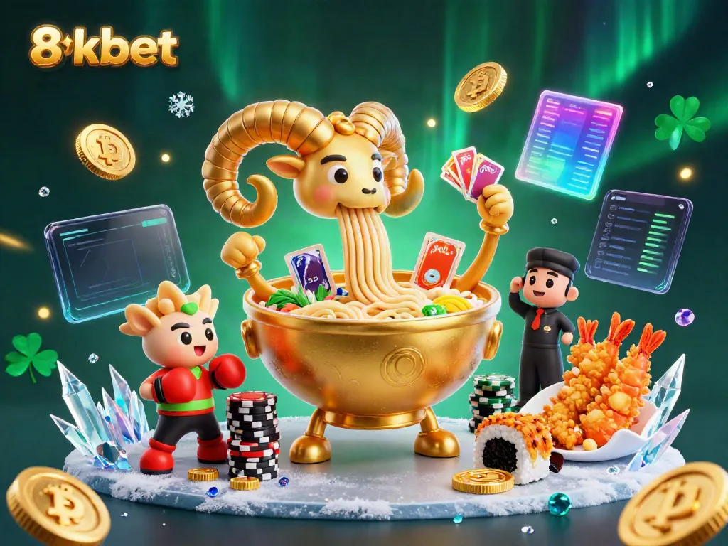 Engage with 8xbet features through this vibrant, detailed 3D casino scene showcasing gaming excitement.