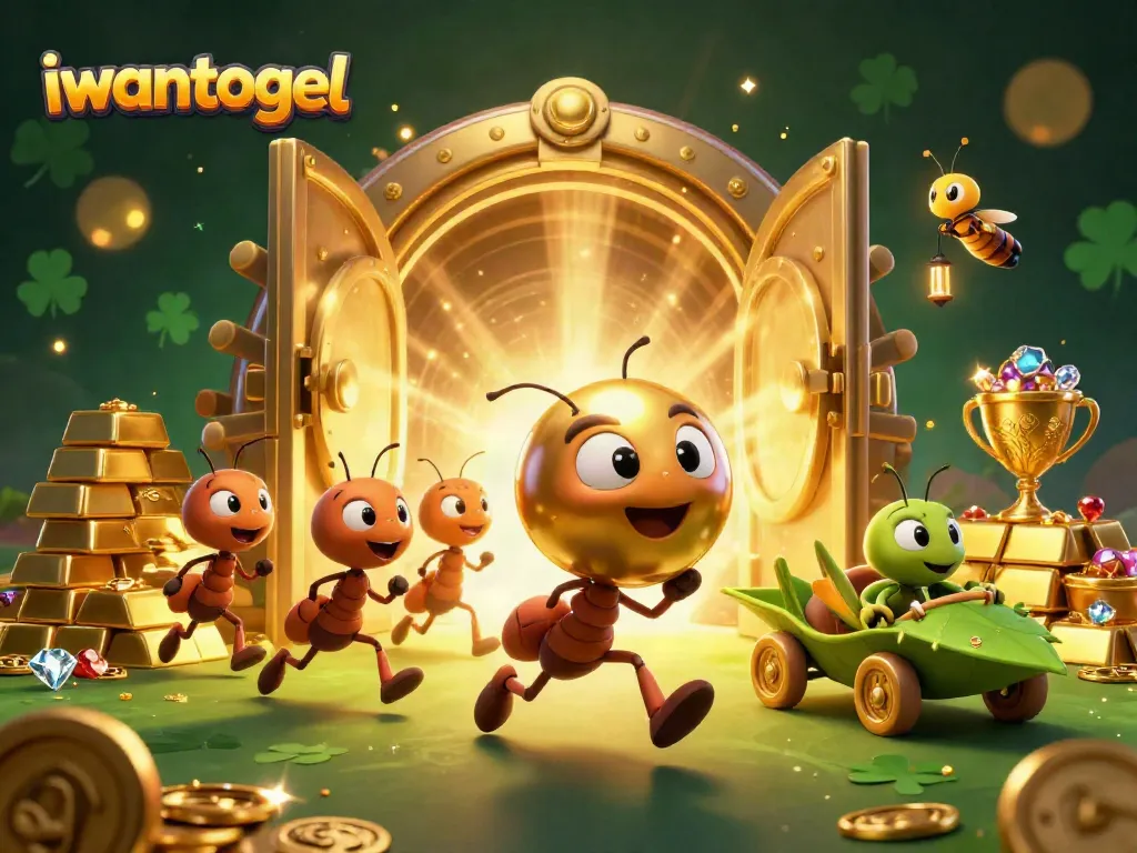 Activate your luck with iwantogel as cartoon ants embark on a thrilling lottery heist.