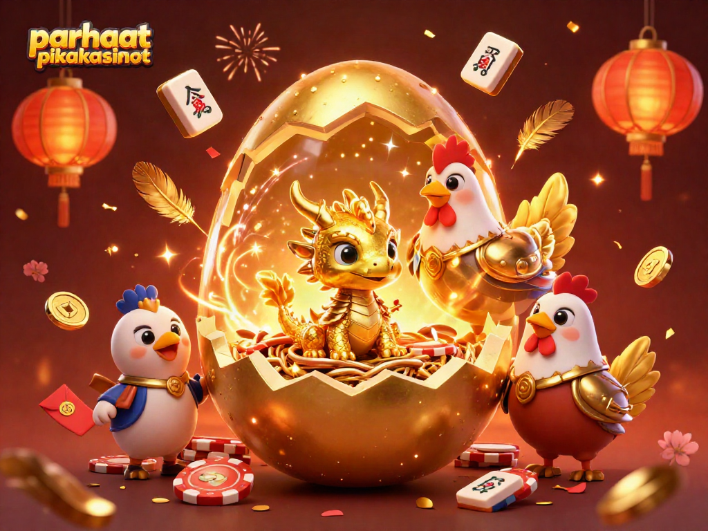 Experience the thrill of parhaat pikakasinot with a vibrant illustration of a dragon and poker chips.
