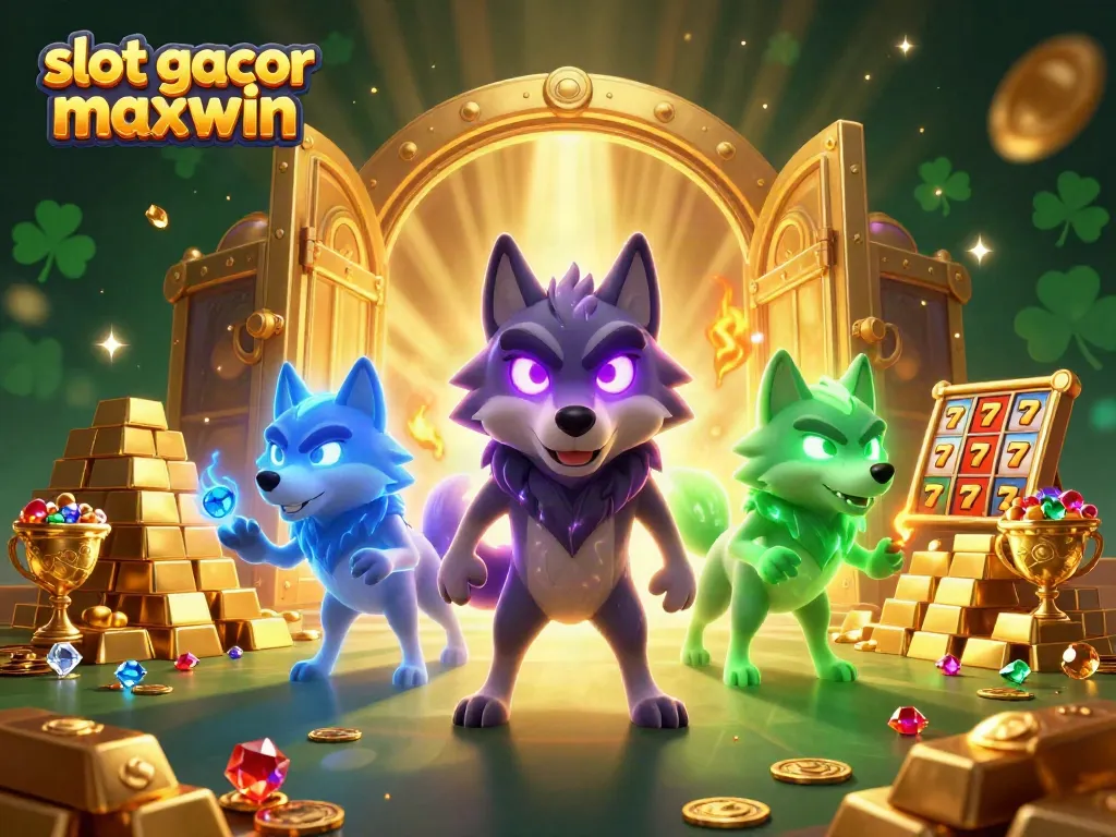 Experience the thrill of slot gacor maxwin with dynamic wolf characters and abundant treasures.