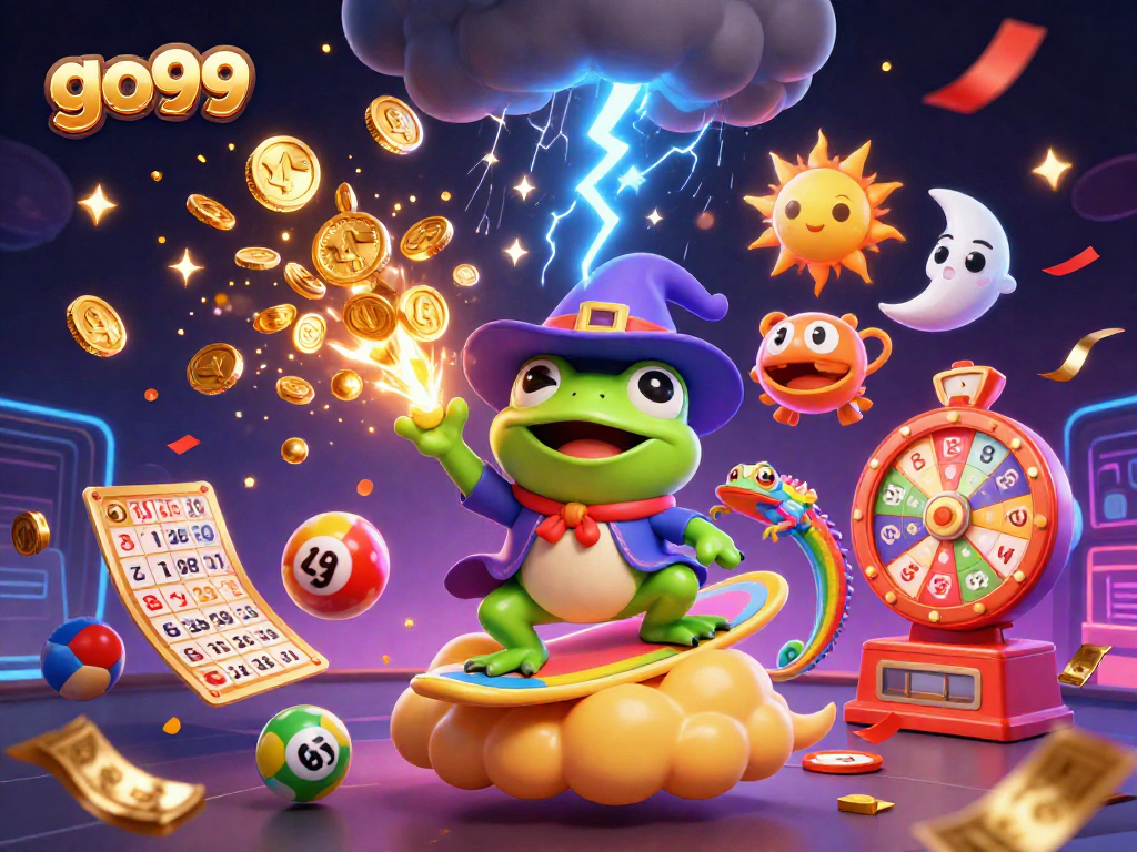 Experience thrilling wins at go99 with a vibrant scene of action-packed casino elements.