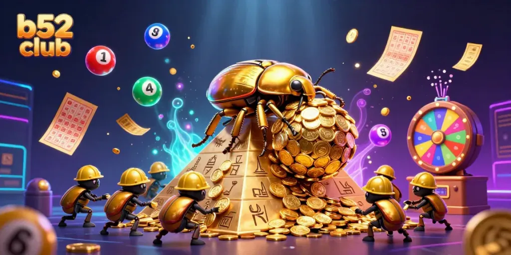 Engage in exciting gameplay at b52 club, featuring vibrant lotto balls and dynamic game elements.