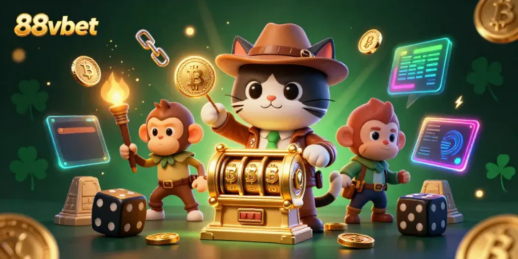 Win big with 88vbet in this thrilling 3D adventure of slots and crypto!